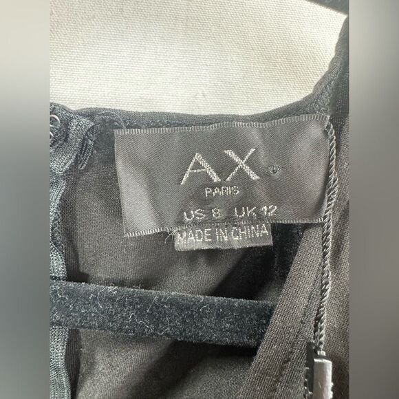 AX Paris Multi 2 -1 Animal Print Wrap Midi Dress- Black Mulit- Size 8 US /12 UK - Picture 8 of 11